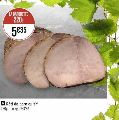 Rôti De Porc Cuit