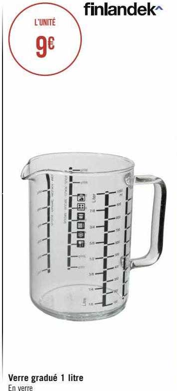 verre gradué 1 litre finlandek