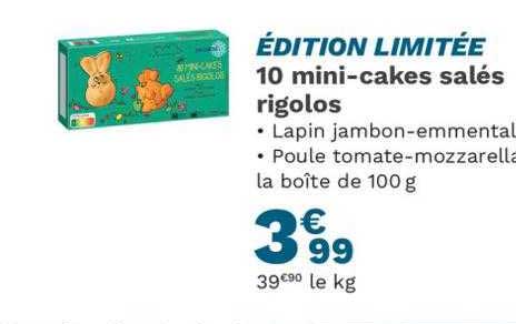 10 mini-cakes salés rigolos