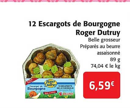 12 escargots de bourgogne roger dutruy