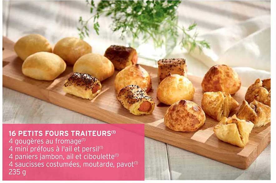 16 Petits Fours Traiteurs