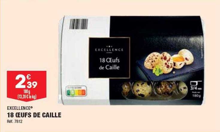 18 œufs de caille excellence