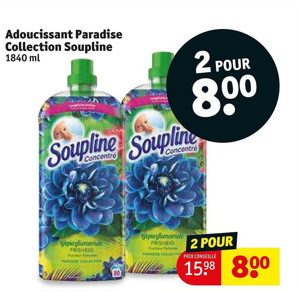 adoucissant paradise colléction soupline