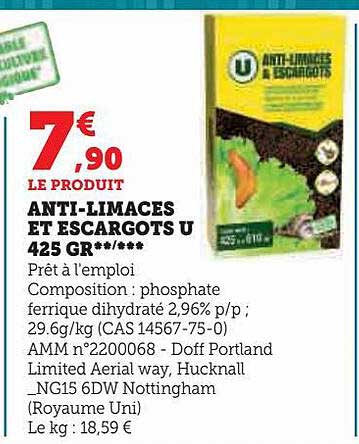 anti-limaces et escargots u
