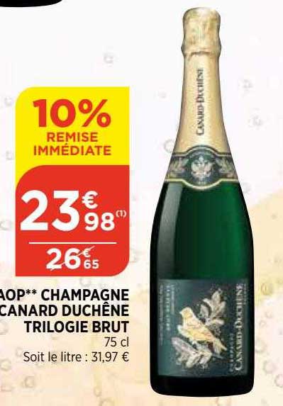 aop champagne canard duchêne trilogie brut