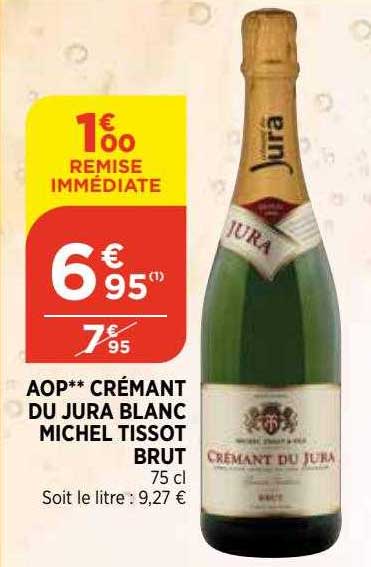 aop crémant du jura blanc michel tissot brut