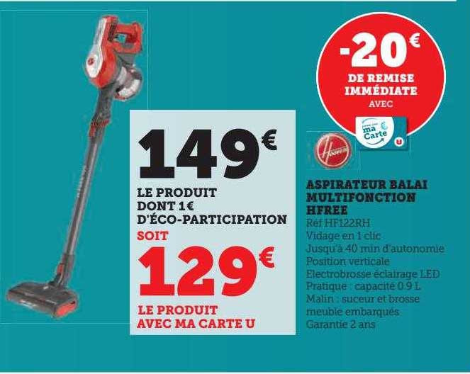 aspirateur balai multifonction hfree hoover