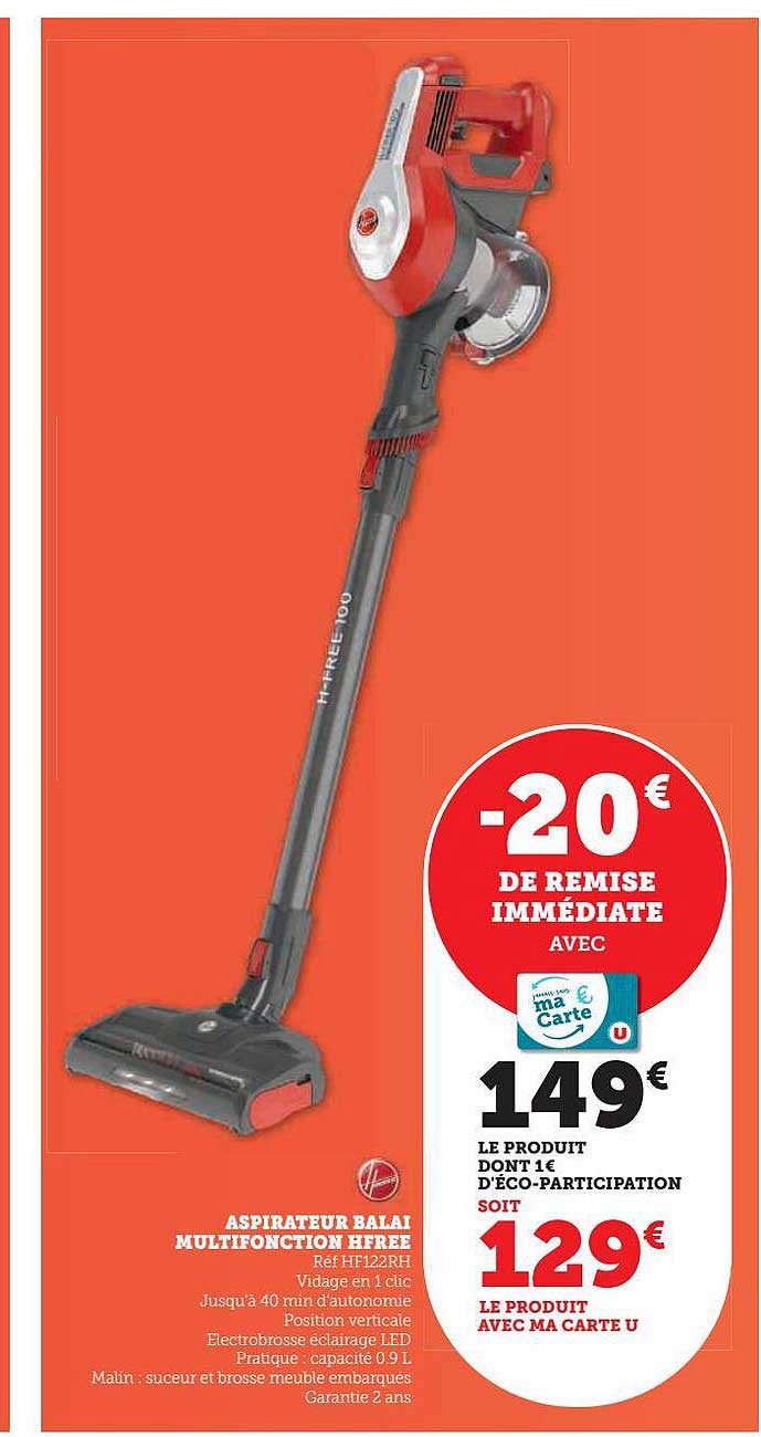 aspirateur balai multifonction hfree