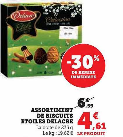 Assortiment De Biscuits étoiles Delacre -30% De Remise Immédiate