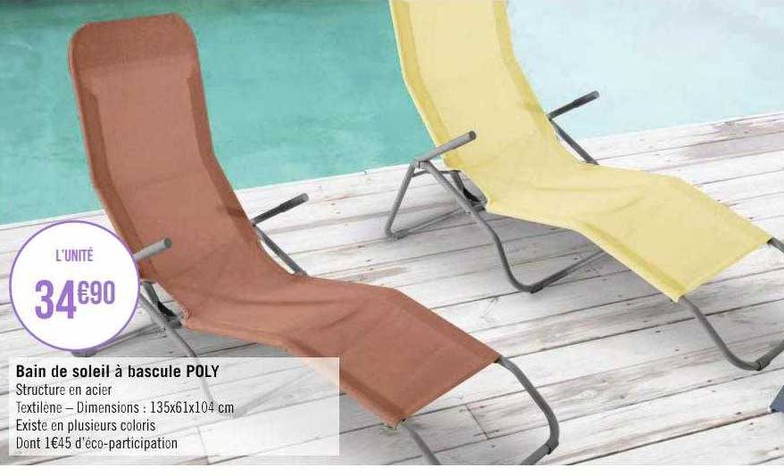 Bain De Soleil à Bascule Poly