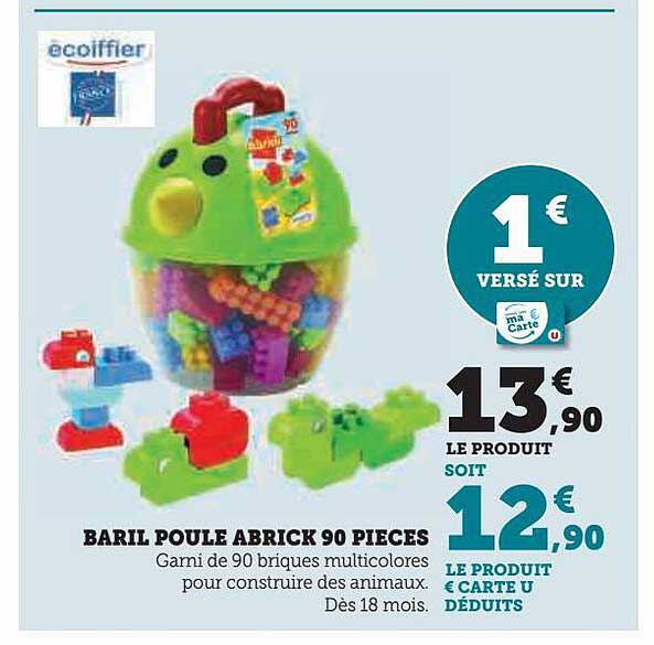baril poule abrick 90 pièces