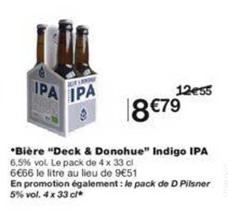 bière "deck & donohue" indigo ipa