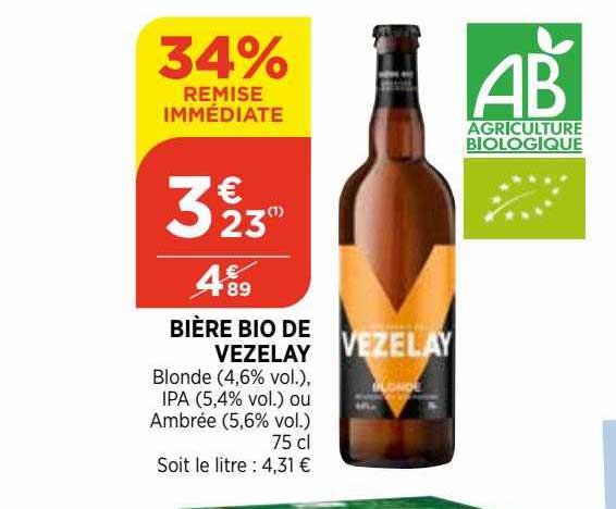 bière bio de vezelay