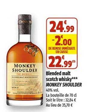 blended malt scotch whisky monkey shoulder