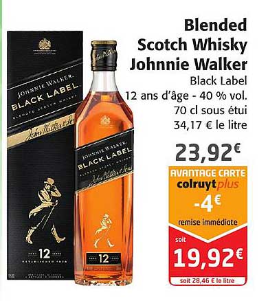 blended scotch whisky johnnie walker
