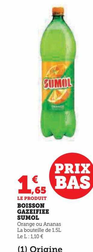 boisson gazéifiée sumol