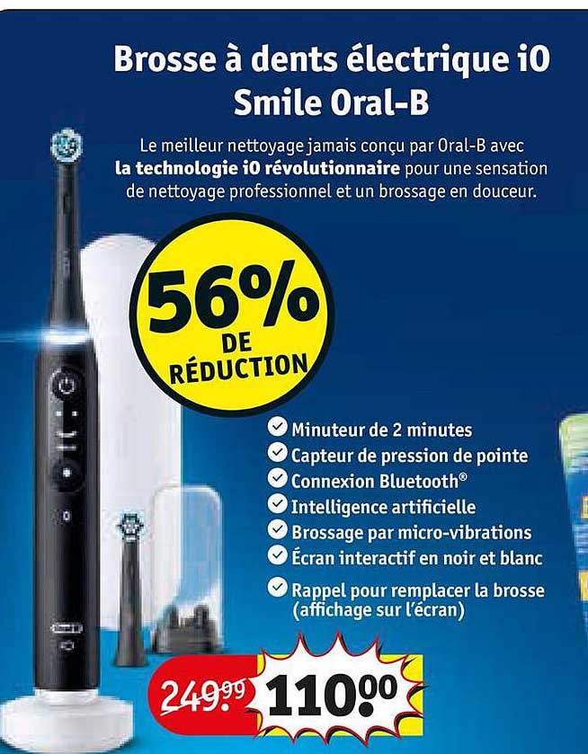 brosse à dents électrique i0 smile oral-b