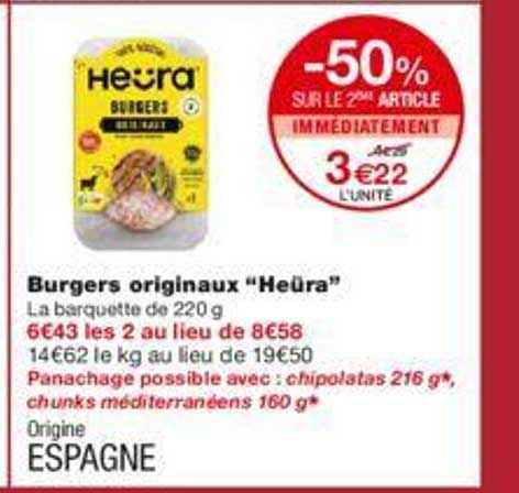 burgers originaux "heüra"