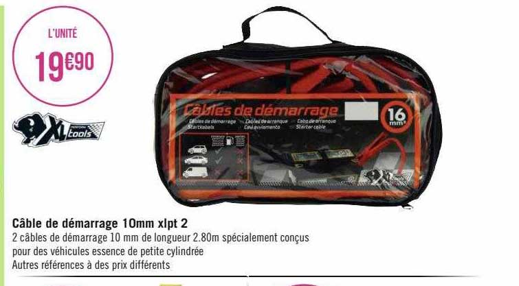 câble de démarrage 10mm xlpt 2