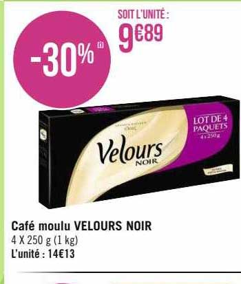 Café Moulu Velours Noir