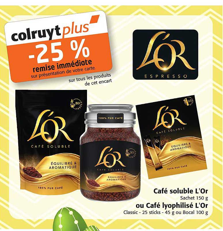 Café Soluble L'or Ou Café Lyophilisé L'or