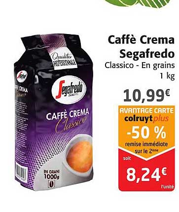 caffè crema segafredo