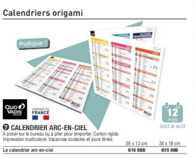 calendrier arc-en-ciel quo vadis