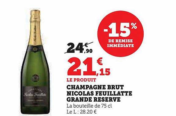 champagne brut nicolas feuillatte grande réserve