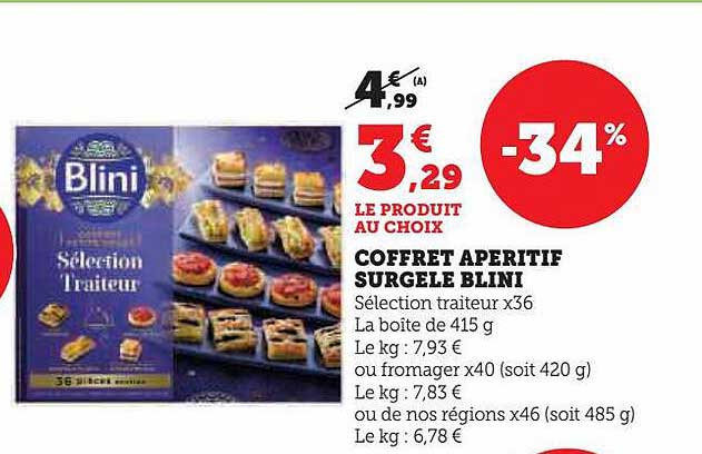 Coffret Apéritif Surgelé Blini