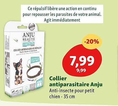 collier antiparasitaire anju