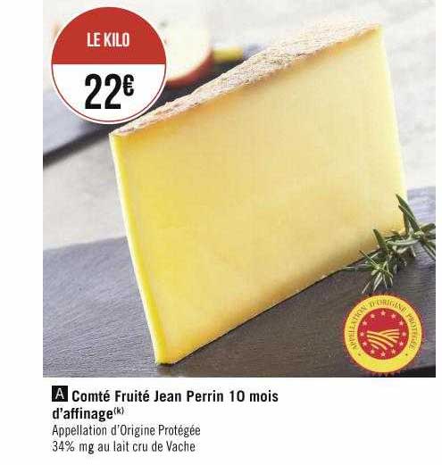 comté fruité jean perrin 10 mois d'affinage