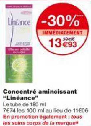 concentré amincissant "linéance"