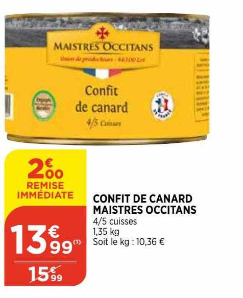 confit de canard maistres occitans