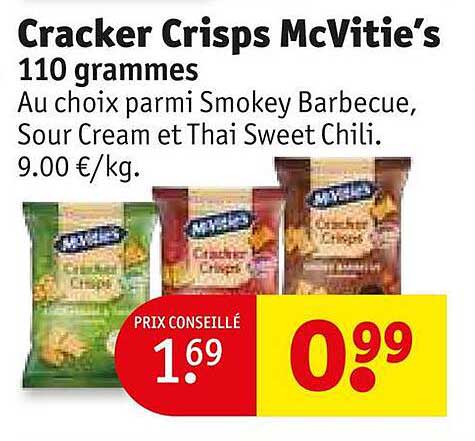 cracker crisps mcvitie's