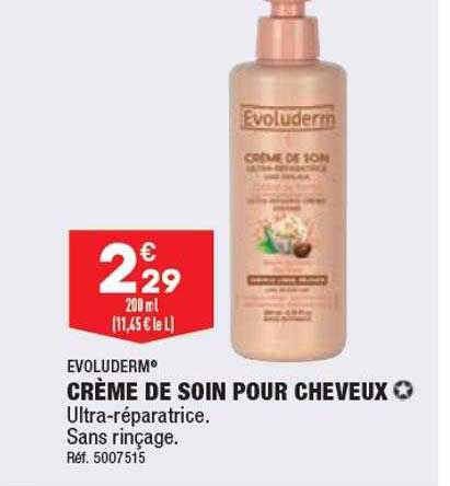 Crème De Soin Pour Cheveux Evoluderm