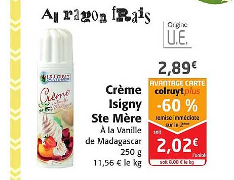 crème isigny ste mère