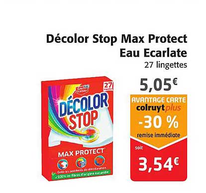 décolor stop max protect eau écarlate