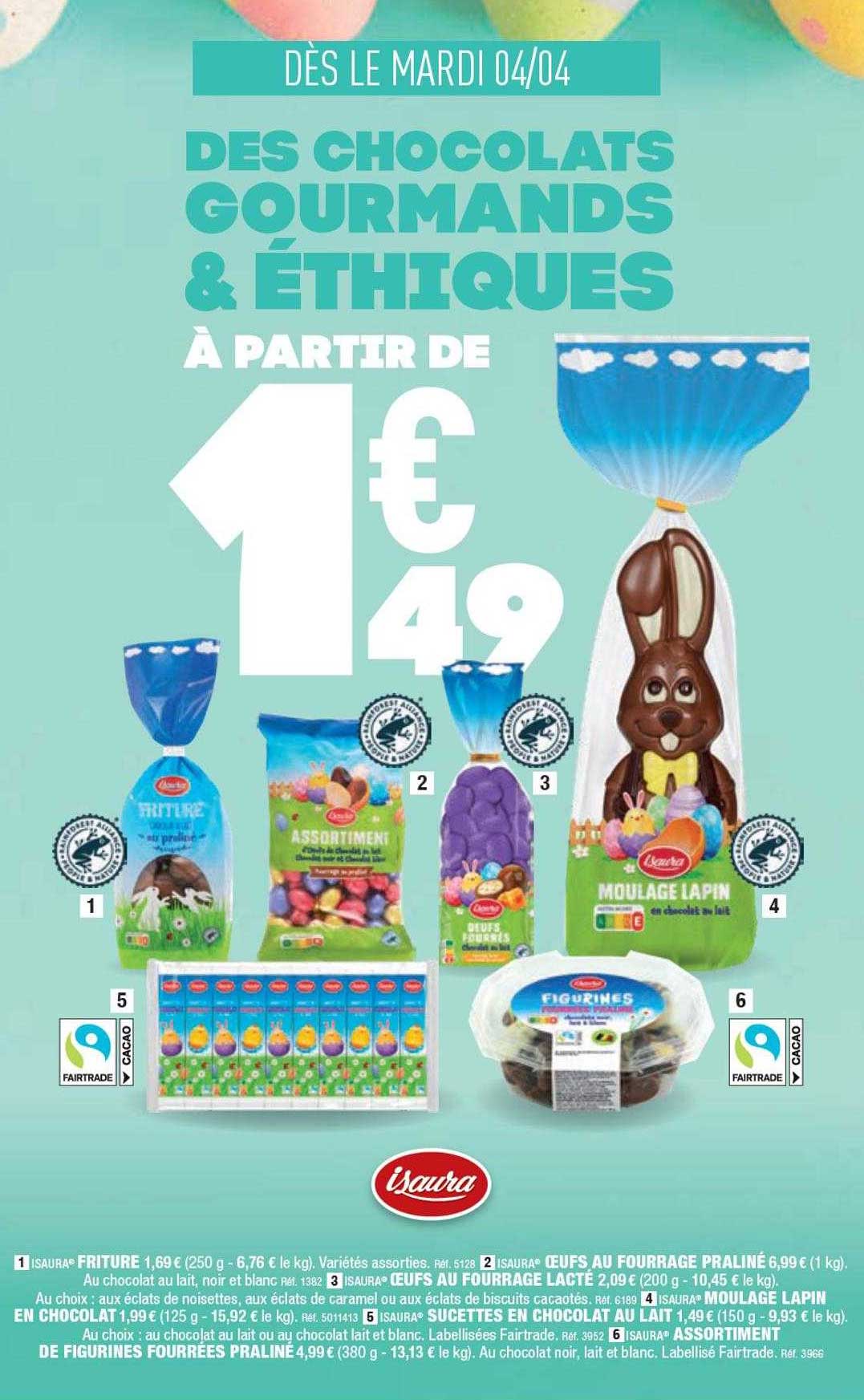 des chocolats gourmands & éthiques isaura