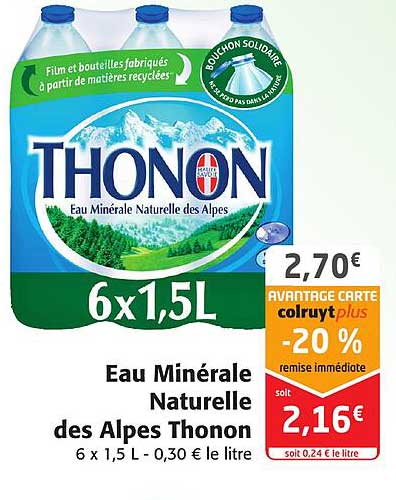 Eau Minérale Naturelle Des Alpes Thonon