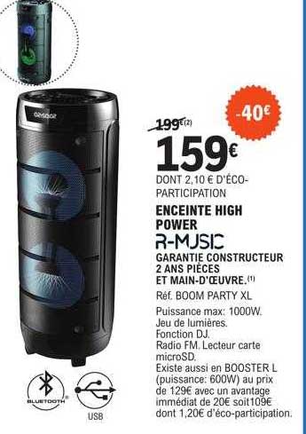 enceinte high power r-mjsic
