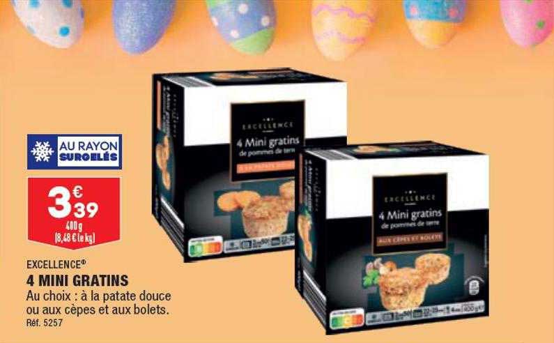 excellence 4 mini gratins