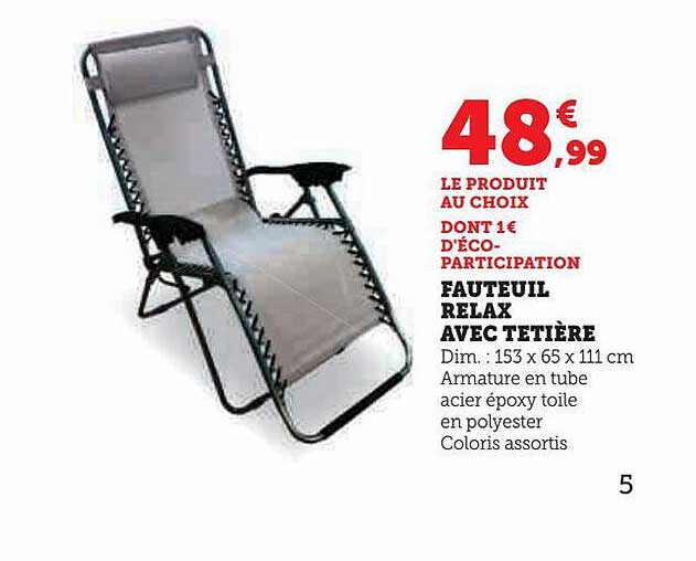 Fauteuil Relax Avec Tetière