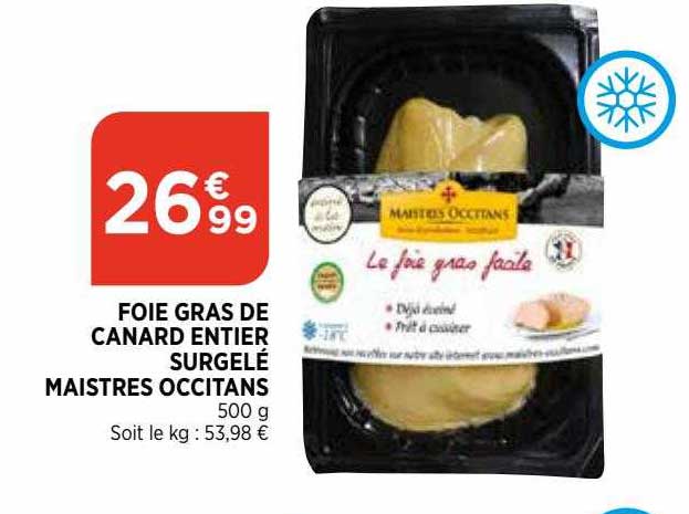 foie gras de canard entier maistres occitans