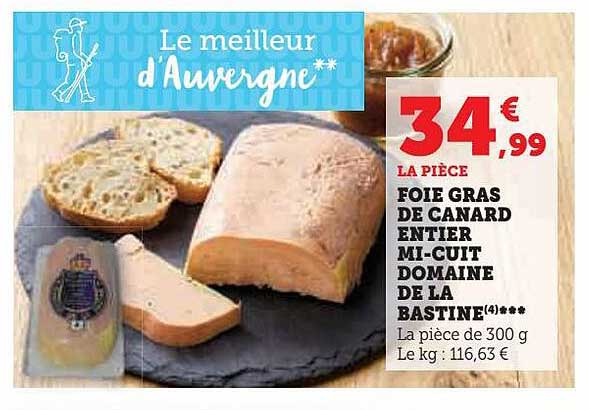 foie gras de canard entier mi-cuit domaine de la bastine