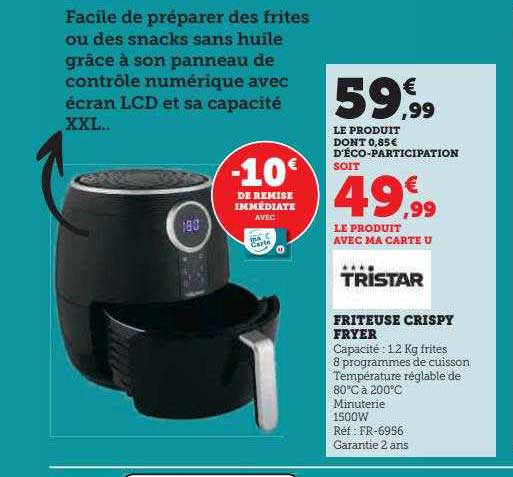 friteuse crispy fryer tristar