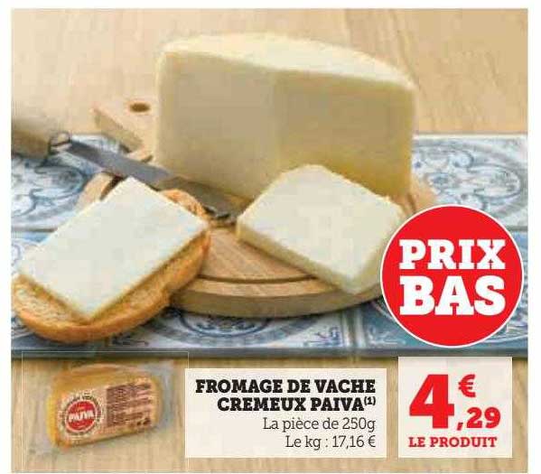 Fromage De Vache Crémeux Piava