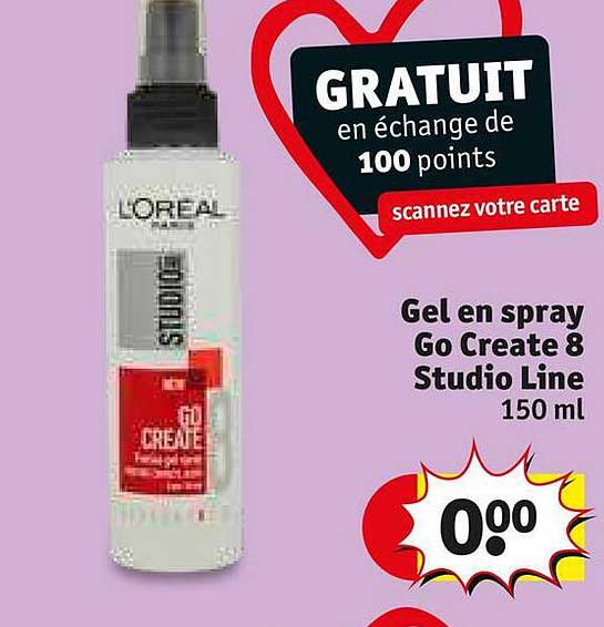 gel en spray go create 8 studio line