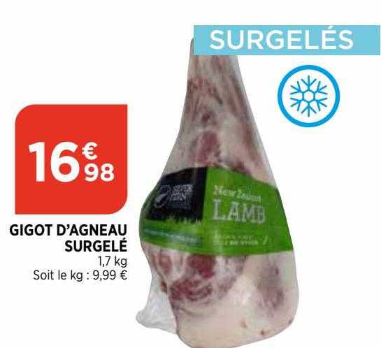 gigot d'agneau surgelé