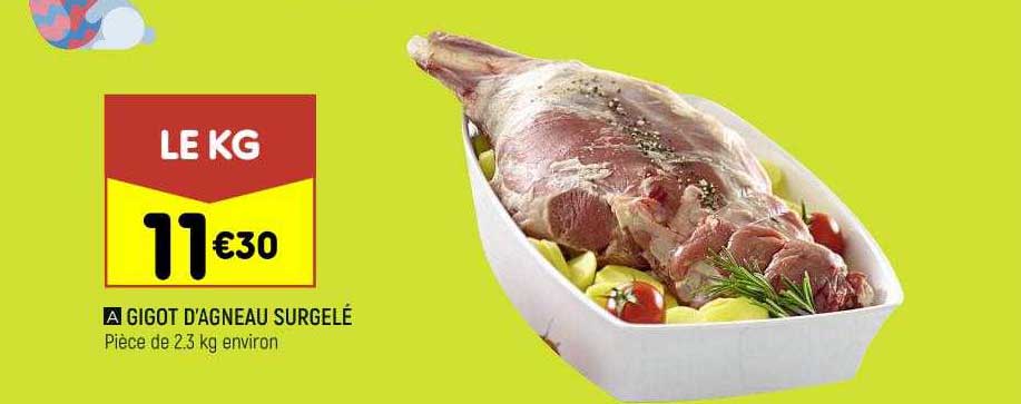 gigot d'agneau surgelé