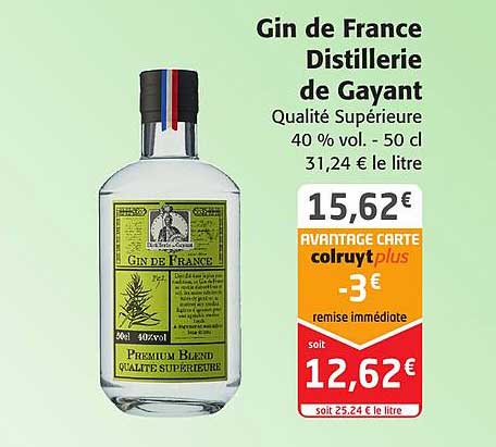 gin de france distillerie de gayant